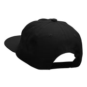 Abstract Tree Unconstructed High Profile Cotton Flat Bill Cap