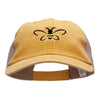 Bumble Bee Embroidered Washed Trucker Cap