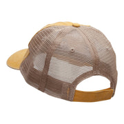 Bumble Bee Embroidered Washed Trucker Cap