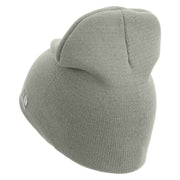 U.S. Army 29th Infantry Brigade Combat Team Symbol Embroidered 8 Inch Solid Knit Short Beanie Made in USA - Dk-Ash OSFM