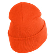 Anime Ninja Cloud Logo Embroidered 12" Long Knitted Beanie - Orange OSFM