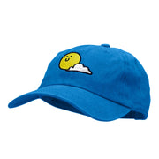 Sunny Smile Embroidered Unstructured Cotton Cap