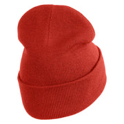 Trick Or Treat Puppy Embroidered 12" Long Knitted Beanie - Rust OSFM
