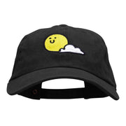 Sunny Smile Embroidered Unstructured Cotton Cap