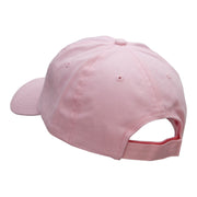 Outlined Butterfly Embroidered Low Profile Dyed Cotton Twill Cap