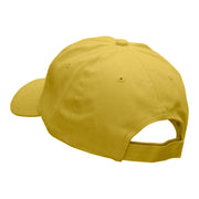 Outlined Butterfly Embroidered Low Profile Dyed Cotton Twill Cap