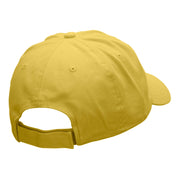 Outlined Butterfly Embroidered Low Profile Dyed Cotton Twill Cap