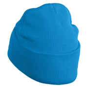 Inside Emotions Joy Embroidered 12" Long Knitted Beanie - Aqua OSFM