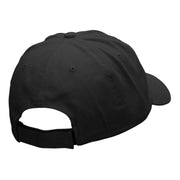 Outlined Butterfly Embroidered Low Profile Dyed Cotton Twill Cap