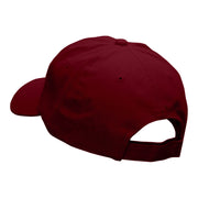 Outlined Butterfly Embroidered Low Profile Dyed Cotton Twill Cap