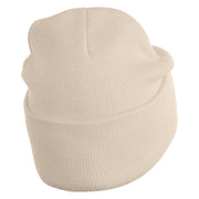 Inside Emotions Joy Embroidered 12" Long Knitted Beanie - Birch OSFM