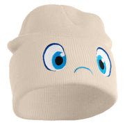 Inside Emotions Joy Embroidered 12" Long Knitted Beanie - Birch OSFM