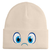 Inside Emotions Joy Embroidered 12" Long Knitted Beanie - Birch OSFM
