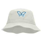 Butterfly Outline Embroidered Bucket Hat