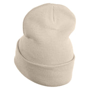 Inside Emotions Anxiety Embroidered 12" Long Knitted Beanie - Birch OSFM