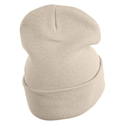 Inside Emotions Anxiety Embroidered 12" Long Knitted Beanie - Birch OSFM