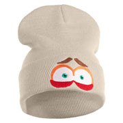 Inside Emotions Anxiety Embroidered 12" Long Knitted Beanie - Birch OSFM