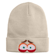 Inside Emotions Anxiety Embroidered 12" Long Knitted Beanie - Birch OSFM