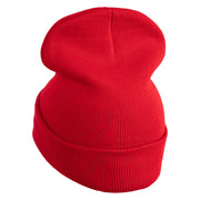 Inside Emotions Anger Embroidered 12" Long Knitted Beanie - Red OSFM