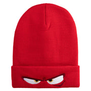 Inside Emotions Anger Embroidered 12" Long Knitted Beanie - Red OSFM
