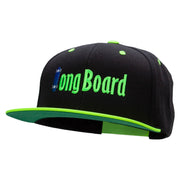 Long Board Riding Embroidered Wool Blend Classic Snapback