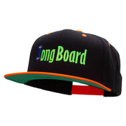 Long Board Riding Embroidered Wool Blend Classic Snapback