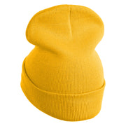 Inside Emotions Anger Embroidered 12" Long Knitted Beanie - Mustard OSFM