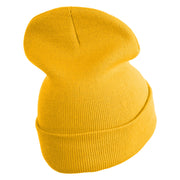 Inside Emotions Anger Embroidered 12" Long Knitted Beanie - Mustard OSFM