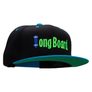 Long Board Riding Embroidered Wool Blend Classic Snapback