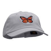 Monarch Butterfly Embroidered Washed Cap