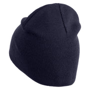 This is My Halloween Costume Embroidered 8" Short Beanie - Navy OSFM