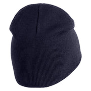 This is My Halloween Costume Embroidered 8" Short Beanie - Navy OSFM