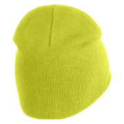 This is My Halloween Costume Embroidered 8" Short Beanie - Lime OSFM