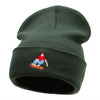 Skater Dude Embroidered 12 Inch Long Knitted Beanie