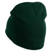 Party Captain Symbol Embroidered 8" Knitted Short Beanie - Dark Green OSFM