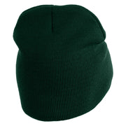 Party Captain Symbol Embroidered 8" Knitted Short Beanie - Dark Green OSFM