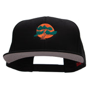 Karate Bonsai Tree Embroidered Prostyle Snapback