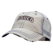 The Rodeo Embroidered Low Profile Special Cotton Mesh Cap