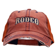 The Rodeo Embroidered Low Profile Special Cotton Mesh Cap