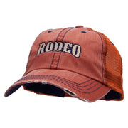 The Rodeo Embroidered Low Profile Special Cotton Mesh Cap