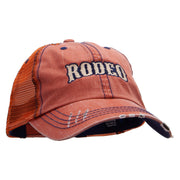 The Rodeo Embroidered Low Profile Special Cotton Mesh Cap