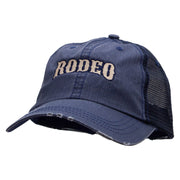 The Rodeo Embroidered Low Profile Special Cotton Mesh Cap