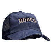 The Rodeo Embroidered Low Profile Special Cotton Mesh Cap