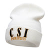 CSI Forensic Embroidered 12 Inch Long Knitted Beanie