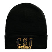 CSI Forensic Embroidered 12 Inch Long Knitted Beanie