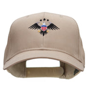 Eagle Shield  Embroidered Cotton Twill Pro Style Cap