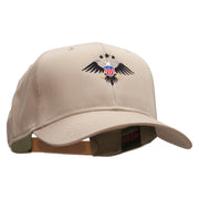 Eagle Shield  Embroidered Cotton Twill Pro Style Cap