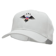 Eagle Shield  Embroidered Cotton Twill Pro Style Cap