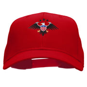 Eagle Shield  Embroidered Cotton Twill Pro Style Cap