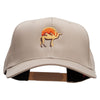 Desert Camel Embroidered Solid Cotton Twill Pro Style Cap - Khaki OSFM